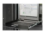 DIGITUS Konsole 19"TFT,8-Port CAT5 KVM&Touchpad, US Layout