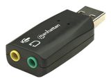 MANHATTAN Sound Adapter USD 3D schwarz