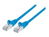 INTELLINET Patchkabel Cat6a-Stecker/Cat7-Rohkabel 0,5m blau