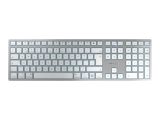 CHERRY TAS KW 9100 SLIM FOR MAC Wireless DE-Layout silver/w