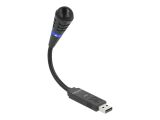 DELOCK USB Mikrofon mit Schwanenhals und Mute Button