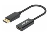 MANHATTAN Aktiver DisplayPort auf HDMI Adapter 4K@60Hz schwa