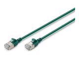 DIGITUS Patchkabel CAT 6A F/FTP Slim 0,50m grün