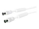 Schwaiger IEC Anschlusskabel 90 dB 5,0m Weiß