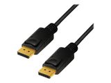 LogiLink Displayport-Kabel 1.4 DP->DP M/M 8K/60Hz 1m schwarz