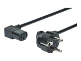 DIGITUS Kaltgeräteanschl Schuko 90°-> IEC C13 90° St/Bu 1.8m Polybeutel