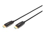 DIGITUS HDMI AOC Hybrid Glasfaserkabel UHD 8K 20m schwarz