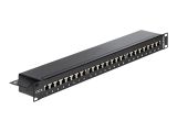 DELOCK 19" Patchpanel 24 Port Cat.6 schwarz