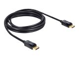 DELOCK Displayport Kabel DP -> DP St/St 3.00m schwarz 4K