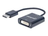 MANHATTAN DisplayPort Adapter 1.2a -> DVI(24+1) St/Bu schwar