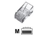 DIGITUS Modularstecker für Flachkabel, 6P6C ungeschirmt