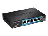 TRENDnet Switch 5-Port Gbit EdgeSmart PoE+ 18 W Metall