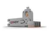 LINDY USB Portschlüssel 4xOrange mit Schlüssel