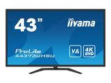 IIYAMA 108cm (43") X4373UHSU-B1 16:9 2xHDMI+DP+USB black