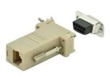 DIGITUS RS 232 Adapter, DB9, RJ45, Modular DB9 M, RJ45 F