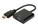 DIGITUS HDMI-Konverter HDMI-A -> VGA(D-Sub) schwarz
