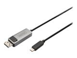 DIGITUS Kabel USB 3.0/C -> DP St/St 8K Bidirektional 3m schw