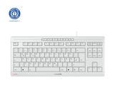 CHERRY TAS STREAM KEYBOARD TKL Corded DE-Layout grau