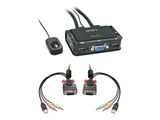 LINDY KVM Switch Compact 2 Port VGA USB 2.0 & Audio