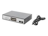 DIGITUS Switch 8-Port Gigabit 180W PoE Unmanaged schwarz