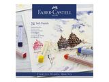 FABER-CASTELL Softpastellkreiden 24er Kartonetui 3 Stk