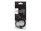 gembird 3.5 mm Stereo Spiral-Audiokabel, 1,8 m