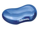 Fellowes Maus-Handgelenkauflage Crystal Gel blau