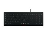 CHERRY TAS STREAM PROTECT KEYBOARD Corded PN-Layout schwarz
