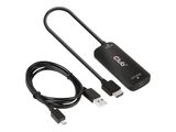 Club3D Adapter HDMI + MicroUSB > USB-C 4K120Hz aktiv St/Bu retail