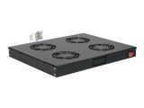 Equip 19" Lüftermodul für Serverschränke, 4xLüfter sw