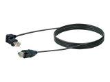 Schwaiger Patchkabel RJ45 STP Cat5e 2m 2x360° Stecker Schwar