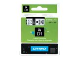 DYMO D1 Schriftband 41913 9mmx7.0m schwarz->weiß