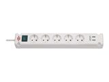 Brennenstuhl Steckdosenleiste Bremounta 5x+USB weiß 3m