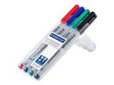 STAEDTLER Folienstift Lumocolor F nonperm 4St