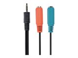 gembird 3,5 mm Audio + Mikrofon-Adapterkabel, 0,2 m