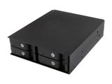Backplane IcyBox 4x2,5" SATA/SAS HDD/SSD -> 5,25" Schacht sw retail