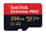 SD MicroSD Card 256GB SanDisk Extreme Pro SDXC inkl. Adapt