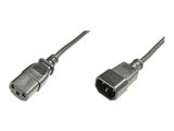 DIGITUS Netzkabelverlängerung, 1,2m, schwarz