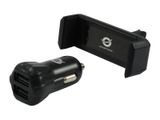 CONCEPTRONIC KFZ-Ladegerät 2Port 10W,2xUSB-A +Halter sw