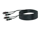 Schwaiger Audiokabel Cinch Audioverbindung 10m Schwarz