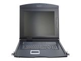 DIGITUS Modulare Konsole 17"TFT,8-Port KVM&Touchpad,Spanien