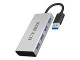 Hub 4-Port IcyBox USB 3.0 IB-AC6104 mit USB 3.0 Kabel (si)