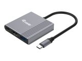 Equip Dock 3-1 USB-C->HDMI,USB-A,100W USB-C 0.25m
