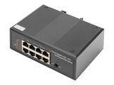 DIGITUS Switch Ind. 7-Port Gigabit 30W PoE Unmanaged schwar