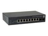 LevelOne Switch 8x GE GEP-1051 2xGSFP 70W 8xPoE