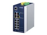 PLANET Industrial L2+ 8-Port 10/100/1000T + 2-Port