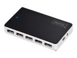 DIGITUS USB-Hub 10-Port 2.0->10xA2.0 m.Netzteil schwarz