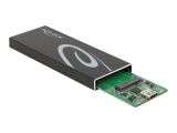 DELOCK Externes Gehäuse M.2 SATA SSD mit USB Type-C Buchse