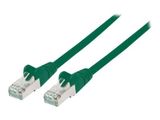 INTELLINET Patchkabel RJ45 S/FTP Cat6 Kupfer LSOH 1,0m grün
