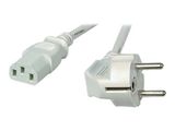 EFB Netzkabel Schutzkontakt 90°-C13 180°,grau,5.0m,3x1.00m